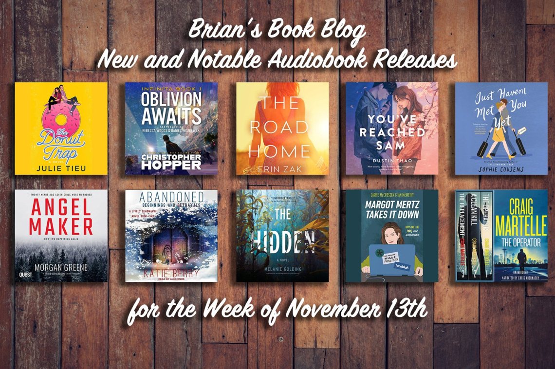 November 13th New and Notable Cover Image - Features 10 different audiobook covers